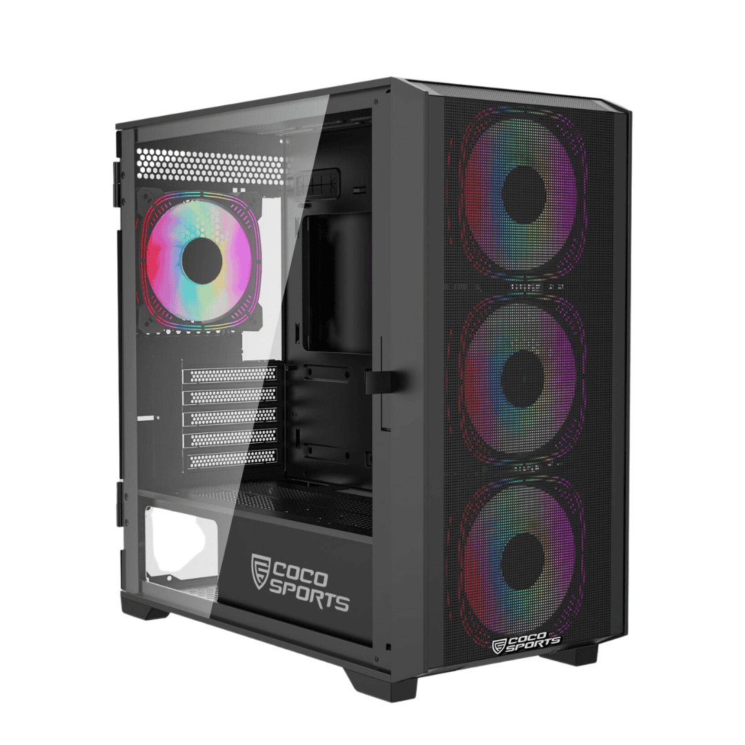 Rampage 5000D ELITE-M ATX case with Type C and USB ports
